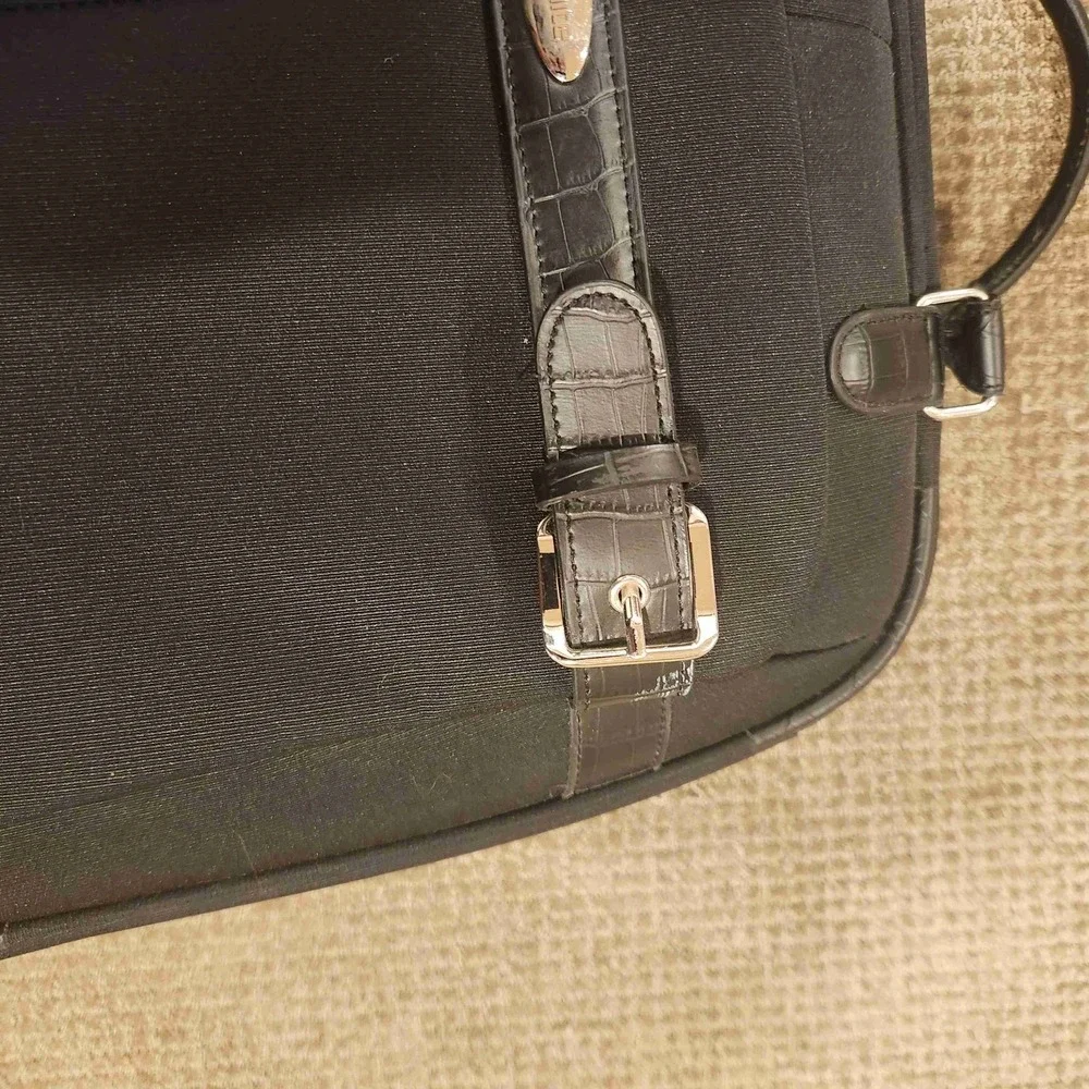 Samsonite Roller Bag Black Overnight Suitcase Briefcase Luggage